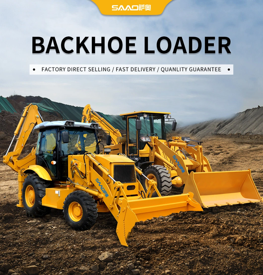 China Manufacturer 4X4 Small Mini Excavator Backhoe Loader for Sale